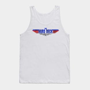 Top Gun Maverick Logo The Hard Deck Retro Vintage Red Blue Tank Top